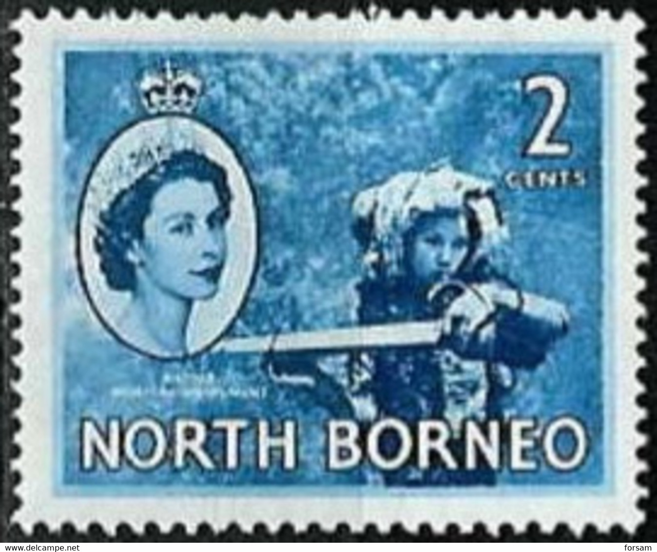 MALAYSIA..(NORTH BORNEO)..1954..Michel # 295...MLH. - Noord Borneo (...-1963)