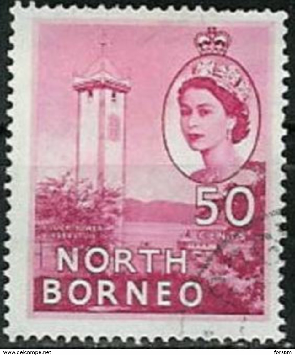 MALAYSIA..(NORTH BORNEO)..1954..Michel # 304...used. - North Borneo (...-1963)