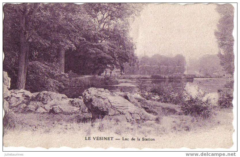 Le Vesinet Lac De La Station Cpa Bon état - Le Vésinet