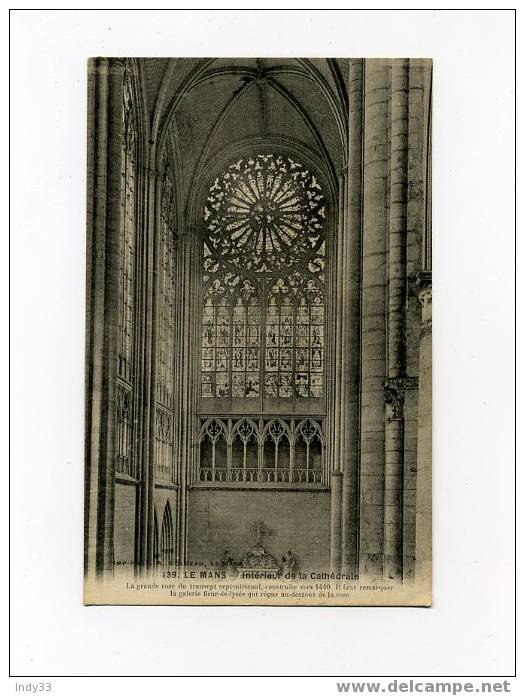 "LE MANS - INTERIEUR DE LA CATHEDRALE" - Le Mans