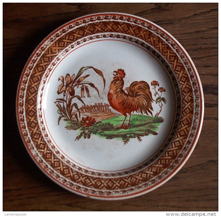 Petrus Regout HAAN - Oud Hanenbord - Old Rooster Plate -  Assiette Au Coq - Alte Hahn Teller - Se417 - Maastricht (NLD)