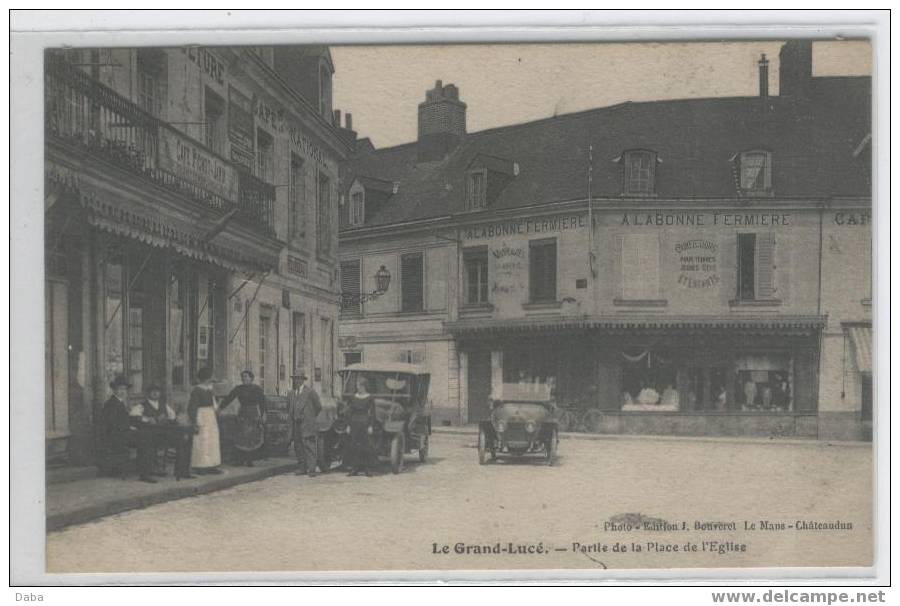 LE GRAND LUCE. PARTIE DE LA PLACE DE  L'EGLISE - Le Grand Luce