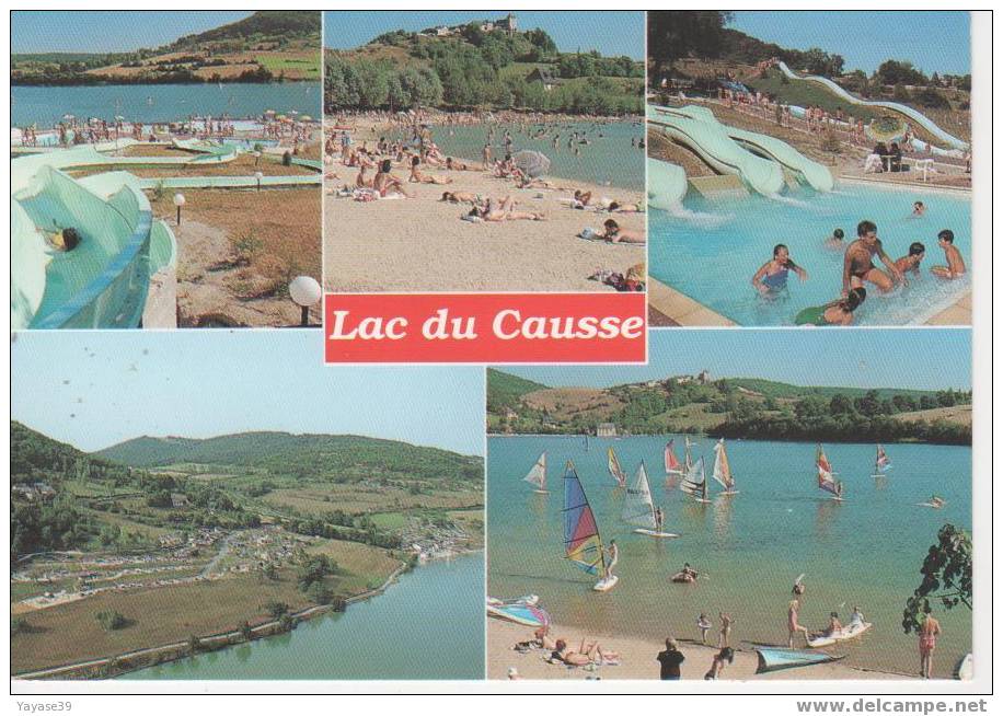 19 Lac Artificiel Du Causse En Pays De Brive Plage Et Parc Aquatique Camping Chasteaux Base Nautique - Other & Unclassified