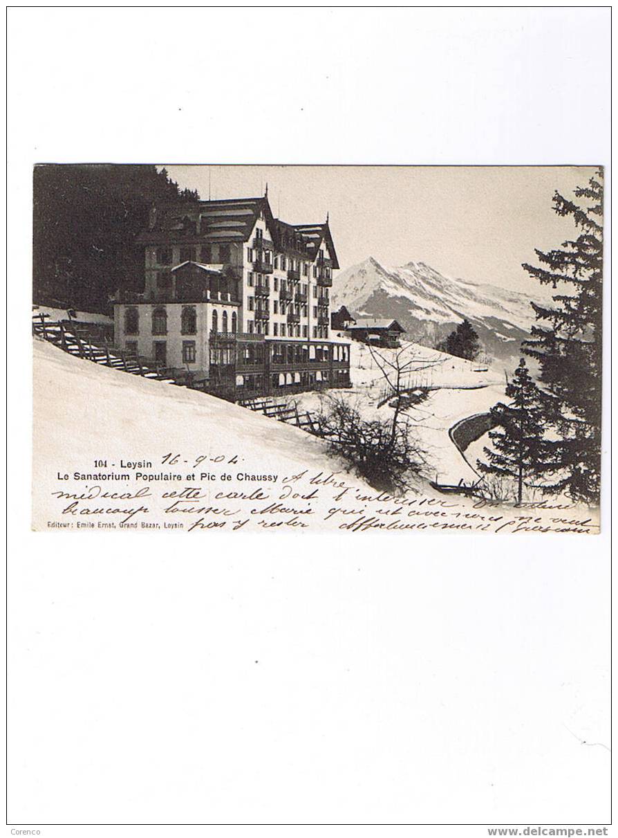 CH   C 58   LEYSIN   LE SANATORIUM POPULAIRE - Leysin