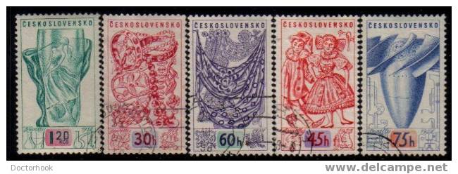 CZECHOSLOVAKIA   Scott   #  849-53  VF USED - Usados