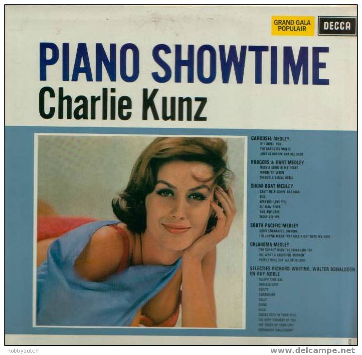 * LP * CHARLIE KUNZ - PIANO SHOWTIME Ex!!! - Instrumental