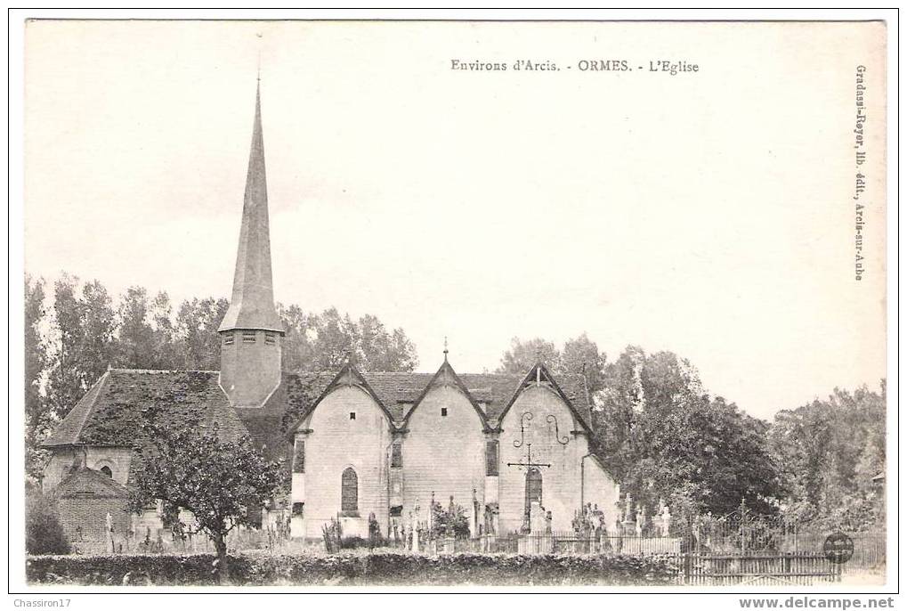 10 - Environs D´ARCIS. - ORMES - L´église - Arcis Sur Aube