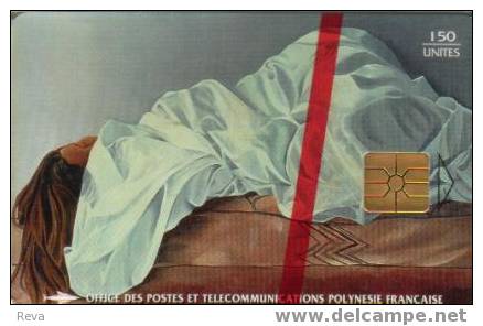 FRENCH POLYNESIA 150 U  SLEEPING  WOMAN  1 MINT IN BLISTER    FPY-30   SPECIAL PRICE !!! - Polinesia Francesa