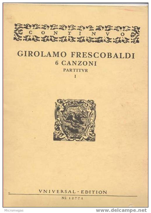 Frescobaldi Girolamo (1583-1643) - Andere & Zonder Classificatie