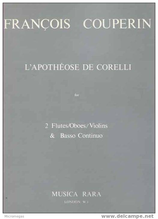 F. Couperin : L'Apothéose De Corelli Pour 2 Flûtes (hautbois, Violons) Et Basse Continue - Afiches & Pósters