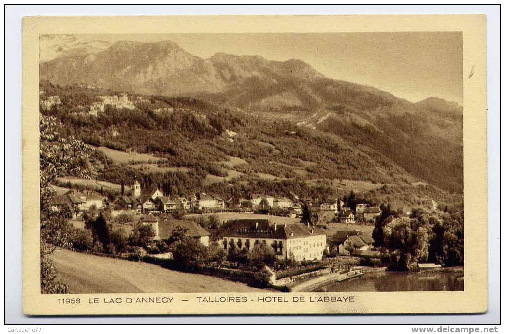 J28 - TALLOIRES - Hôtel De L'abbaye (1934) - Talloires