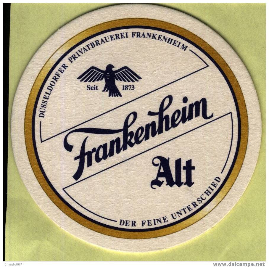 BEERMAT FROM GERMANY - "FRANKENHEIM ALT" NEW - Beer Mats