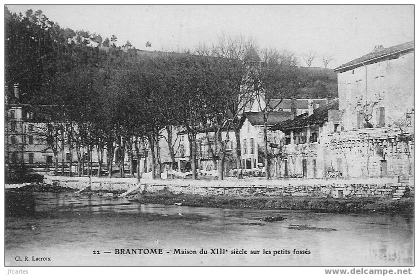 24 - BRANTOME - Maison Du XIII Siècle Sur Les Petits Fossés - Brantome