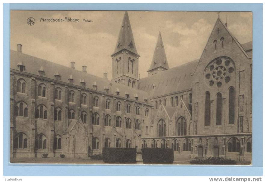 MAREDSOUS  ABBAYE  PREAU CHRISTELIJK GELOOF - Anhée