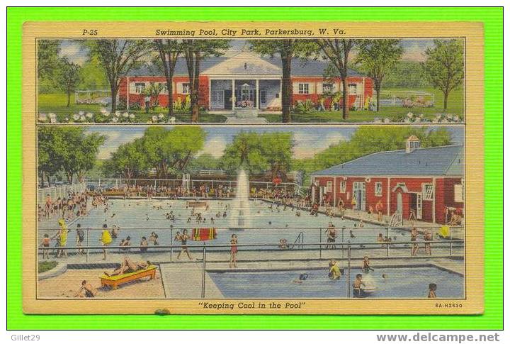 PARKERSBURG, WV - SWIMMING POOL, CITY PARK - ANIMATED - VALLEY NEWS SERVICE - - Parkersburg