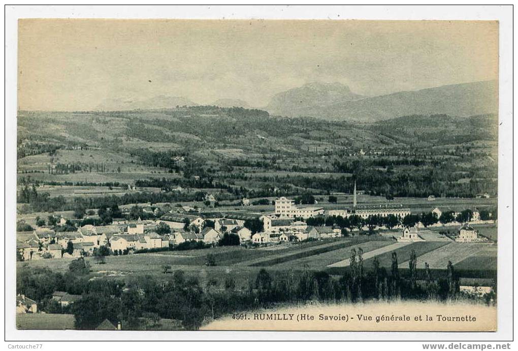 J28 - RUMILLY - Vue Générale Et La Tournette - Rumilly