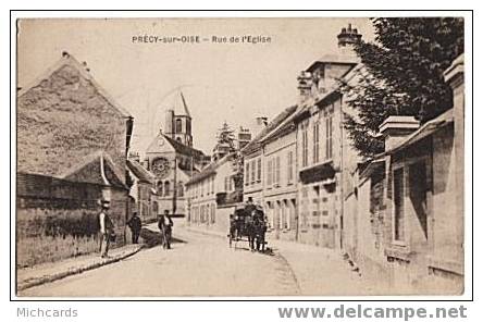 CPA 60 PRECY SUR OISE - Rue De L Eglise - Précy-sur-Oise