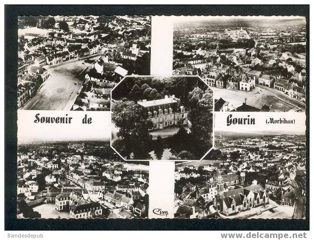 CPSM - Souvenir De Gourin ( Multivues - Aérienne CIM 2 C) - Gourin