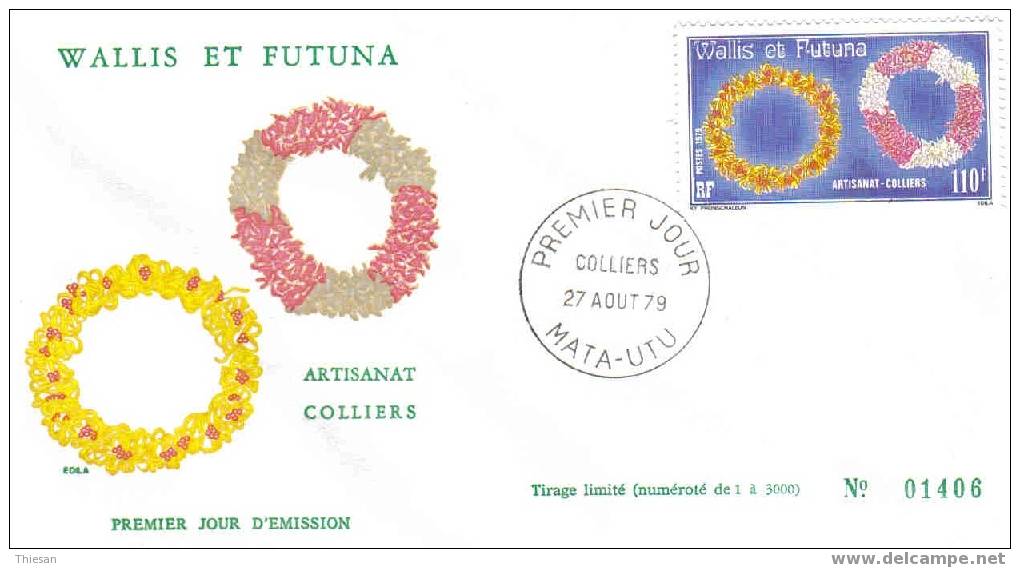 Wallis Et Futuna. FDC. Enveloppe 1er Jour. Artisanat. Colliers 1979. - FDC