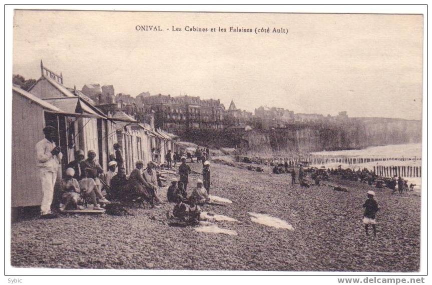 ONIVAL - Les Cabines Et Les Falaises (Côté Ault) Animée - Onival