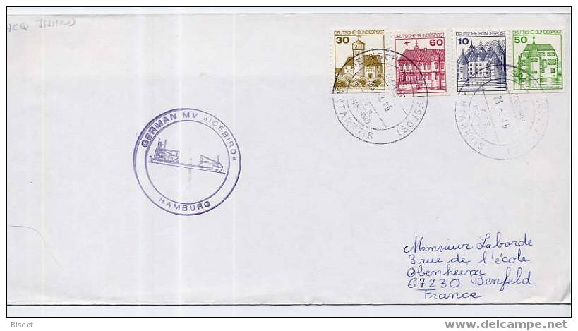 Allemagne Antarctique Navire ICEBIRD Cachet Postal à Bord 1986 - Otros & Sin Clasificación