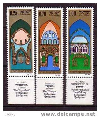 K0053 - ISRAEL Yv N°556/58 ** AVEC TAB RELIGION - Unused Stamps (with Tabs)