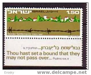 K0070 - ISRAEL Yv N°597 ** AVEC TAB - Unused Stamps (with Tabs)