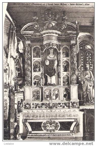 5691-GUIMILLIAU, L'autel Saint-Miliau - Guimiliau