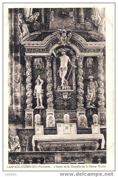 5664-LAMPAUL-GUIMILLIAU,  L'autel De La Chapelle De La Sainte Trinité - Guimiliau