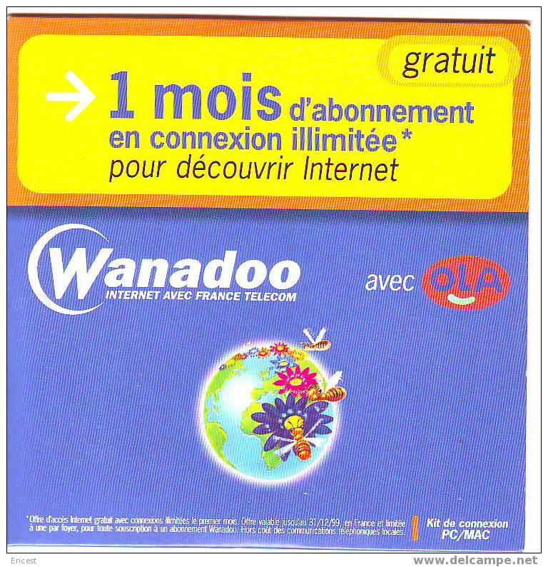 KIT INTERNET WANADOO AVEC OLA 1 MOIS EN CONNEXION ILLIMITEE - Internetanschluss-Sets