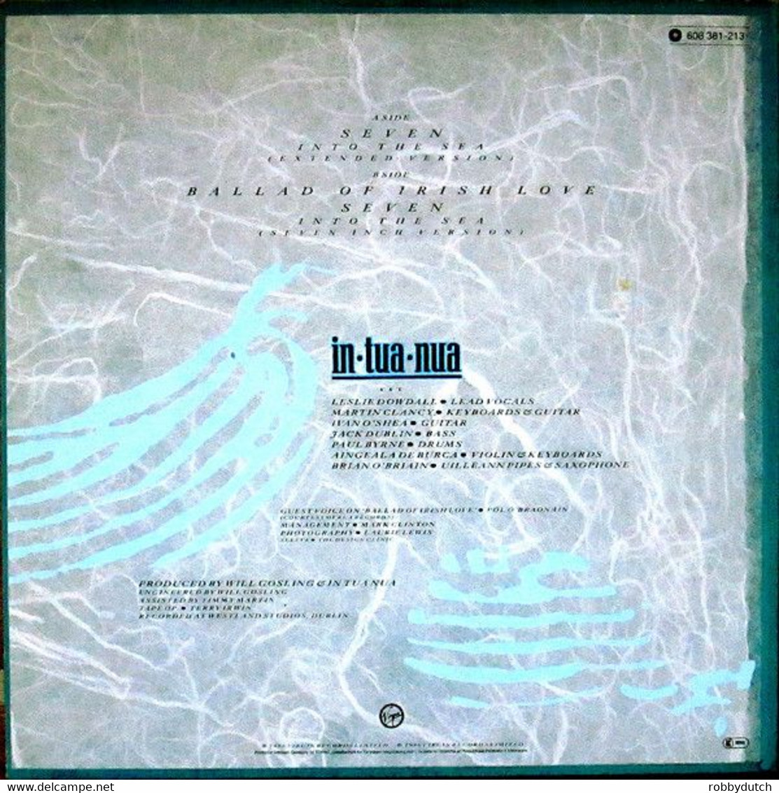 * 12" * IN TUA NUA - SEVEN INTO THE SEA (extended Version) 1986 - 45 T - Maxi-Single