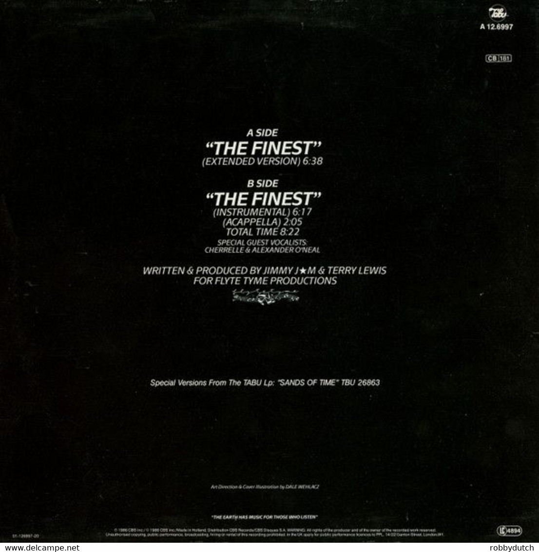 * 12" * S.O.S. BAND - THE FINEST (Extended Version) 1986 - 45 Toeren - Maxi-Single