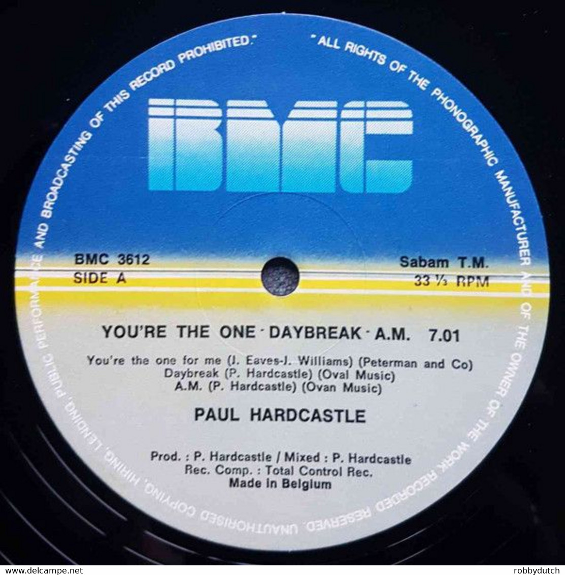 * 12" * PAUL HARDCASTLE - YOU'RE THE 1 FOR ME Ex!!! - 45 Toeren - Maxi-Single