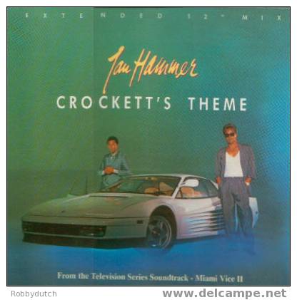 * 12" * JAN HAMMER - CROCKETT'S THEME (From Miami Vice) - 45 Toeren - Maxi-Single