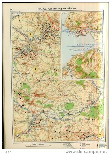 Nouvel   Atlas  Général    Editions  Bordas   1960 ?  Serryn Blasselle Bonnet  BE - Kaarten & Atlas