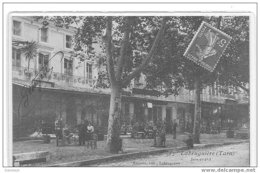 81 // TARN / LA BRUGUIERE / Boulevard / Lacoste édit / (+ Grand Café) / ANIMEE / - Labruguière