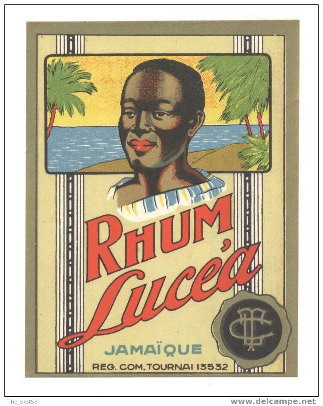 Etiquette De Rhum Jamaïque   -   Lucéa - Rhum