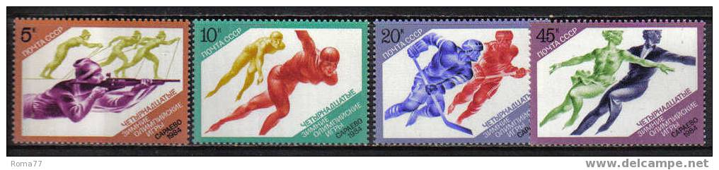 E269 - RUSSIA ,  N. 5071/5074 *** - Hiver 1984: Sarajevo