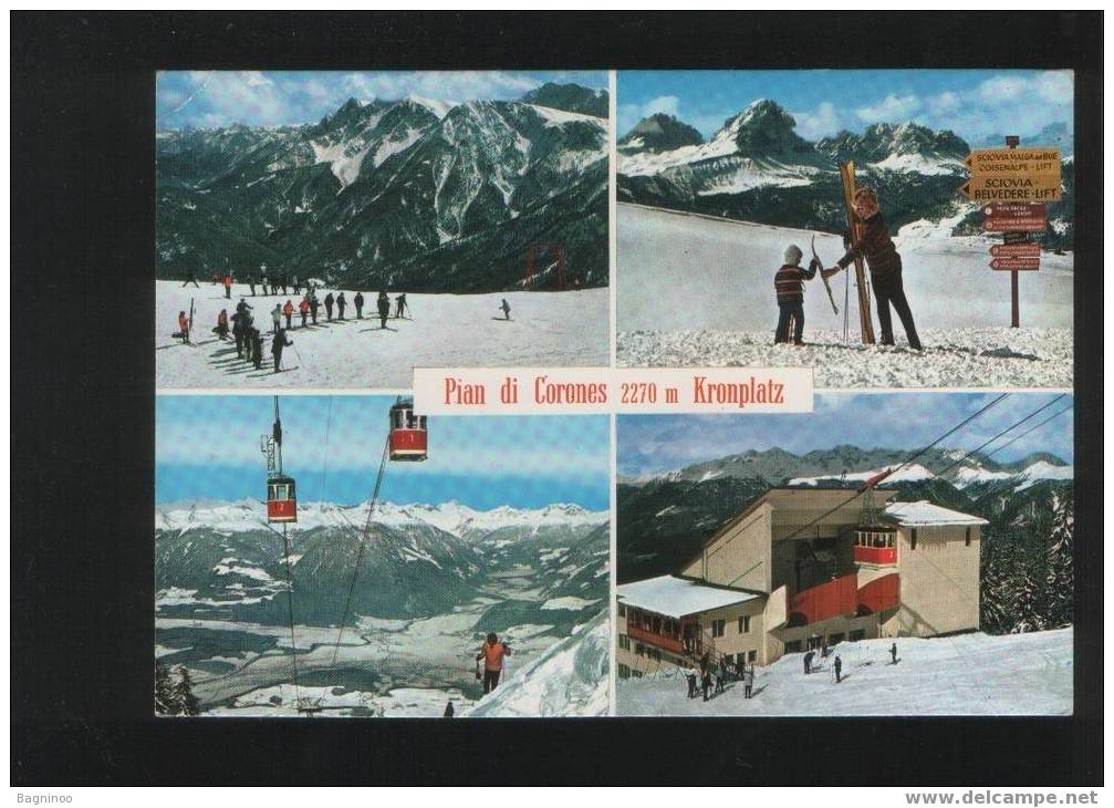 ITALIA Postcard DOLOMITI DOLOMITEN KRONPLATZ BRUNECK BRUNICO - Alpinismo