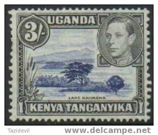 KENYA - 1938 3/- King George VI. Perf 13.5 X 11.5. Scott 147. - Kenya (1963-...)