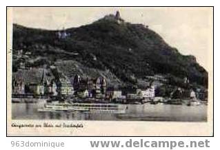 Königswinter Am Rhein Mit Drachenfels - Fotokarte - Drachenfels