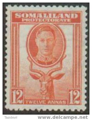 Somaliland - 1942 12c King George VI. Scott 103. Animals. - Somaliland (Protectoraat ...-1959)