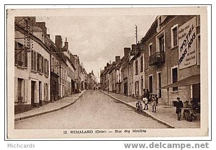 CPA 61 REMALARD - Rue Des Moulins - Remalard