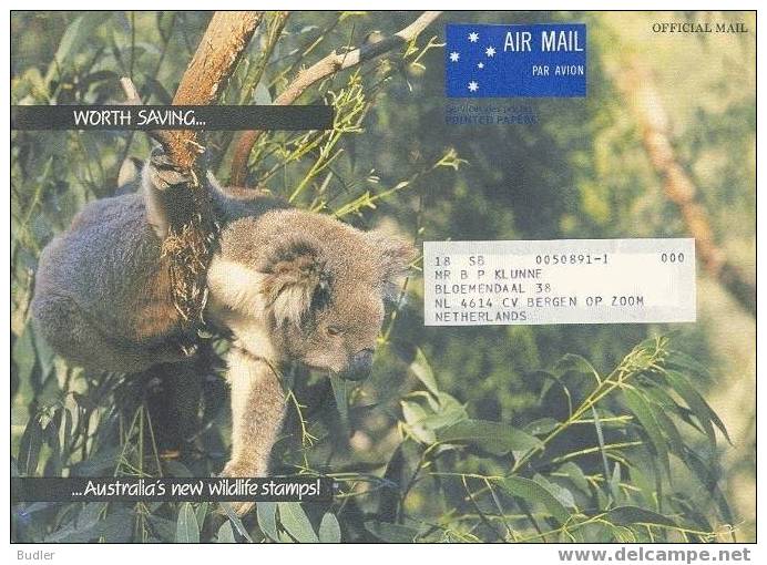 AUSTRALIE / AUSTRALIA - 1986 : Prep. Env.: FAUNA,FAUNE,KOALA, - Ganzsachen