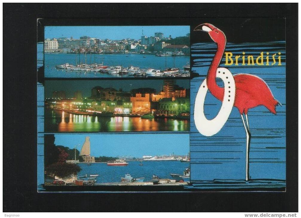 BRINDISI  ITALIA Postcard 3 SPLIT VIEW - Brindisi