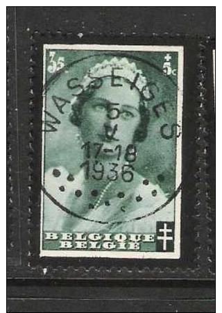 PZ TP N° 413 WASSEIGES 1936 - Used Stamps