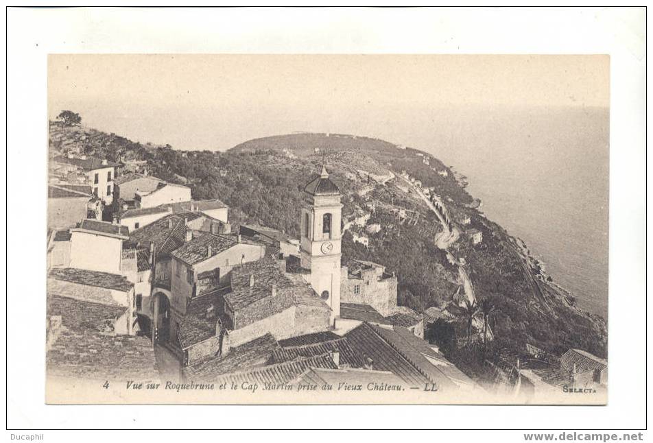 VUE SUR ROQUEBRUNE ET LECAP MARTINPRISE DU VIEUX CHATEAU - Roquebrune-Cap-Martin