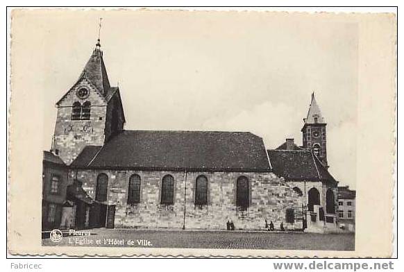 Fleurus - L'Eglise Et L'Hôtel De Ville - Fleurus