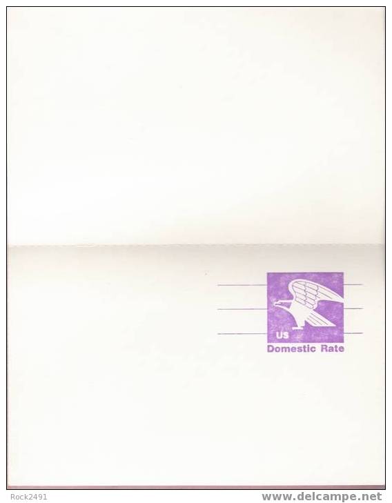 US Scott UX88, DOUBLE 12-cent "B" "Domestic Rate" Post Card, Eagle, Mint - 1981-00