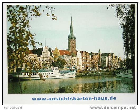 D 3858 - Lübeck. A.d.Untertrave Mit Ausstellungsschiff ... - CAk Nach 1993 - Luebeck